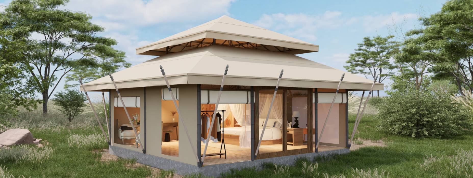 乌尔禾区户外野奢帐篷